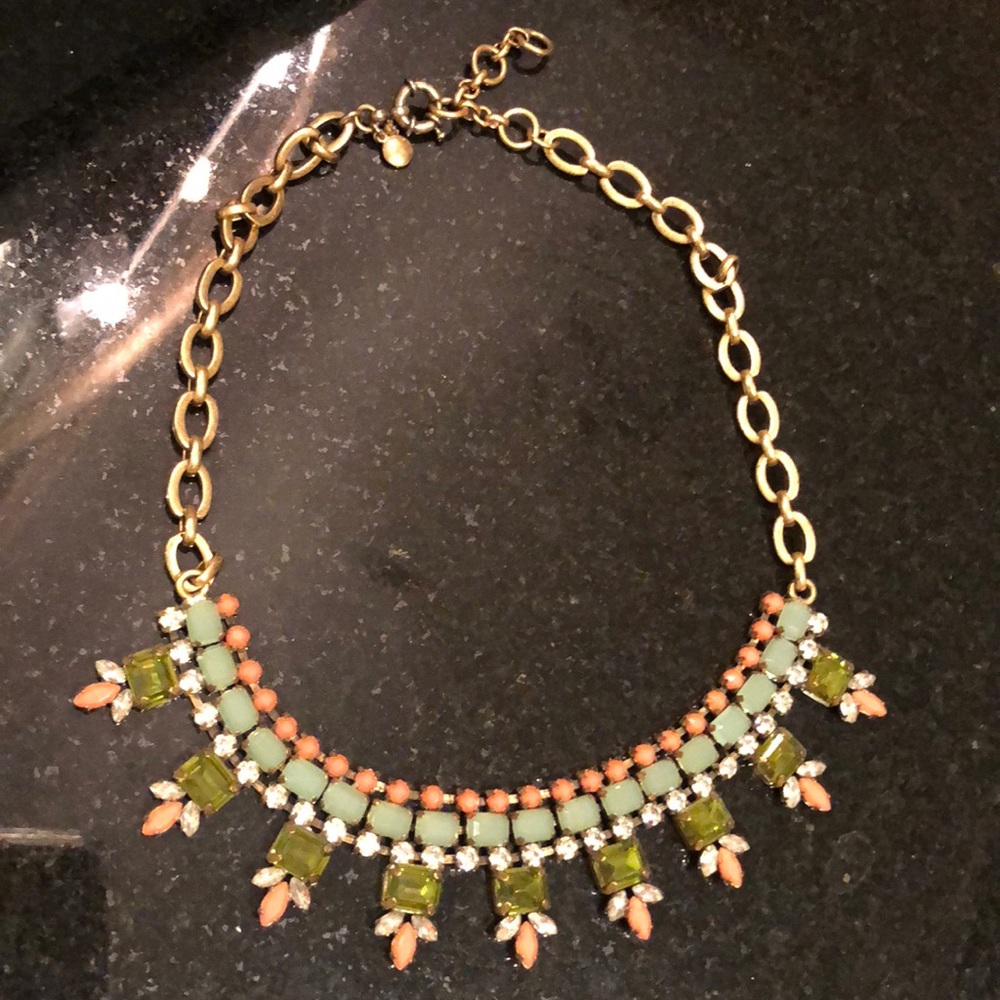 J Crew multicolored jewel necklace